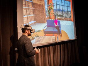 Das Smile Metaverse wird an einem Event der Inacta live vorgeführt