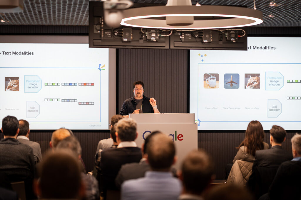 Präsentation zu AI in der Prozessoptimierung an unserem Joint Event mit Google und Parashift