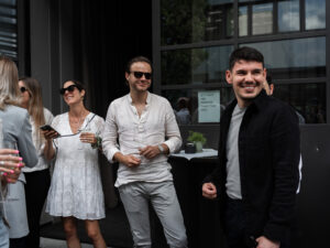 Inacta-Mitarbeiter beim Inacta BBQ