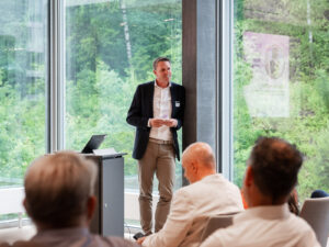Alex Bojer, CEO der Inacta (2023-2026), am Digital Health-Event