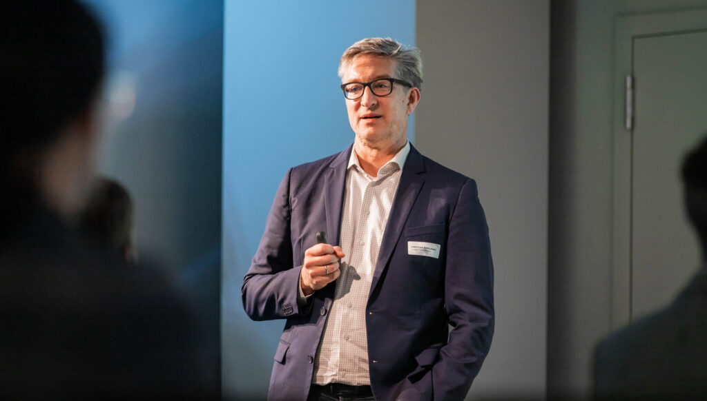 Christian Bokelmann, Insiders Technologies, bei einer Präsentation
