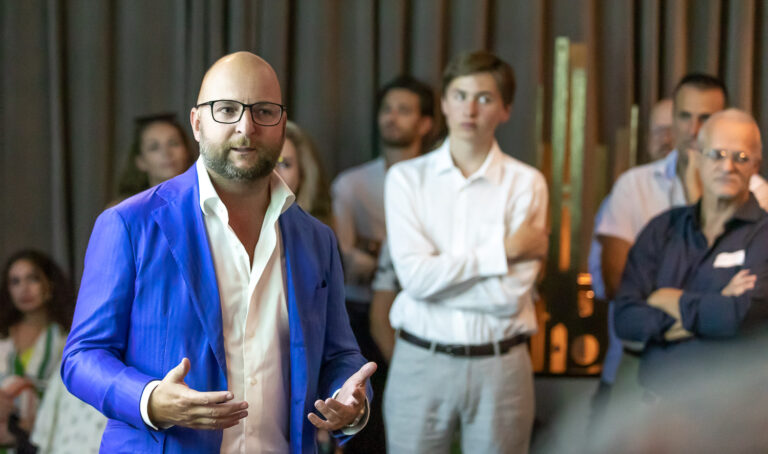 Ralf Glabischnig, Inacta Ventures, bei der Präsentation der Swiss Crypto Stamps 2.0