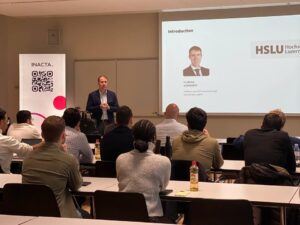 Studierende an unserem Praxisevent AI für Callcenter an der HSLU