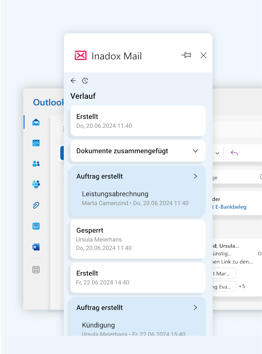 Inadox Email verlauf