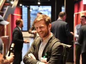 Mattia Rüfenacht von Parashift am Event von Inacta zu AI im Finanzsektor