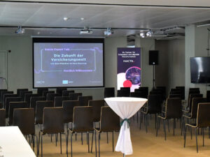 Set-Up für einen Event der Inacta AG