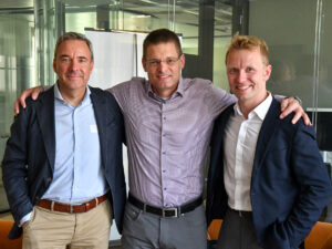 Bastian Knutzen, Pierre Cuany und Christopher Lohmann